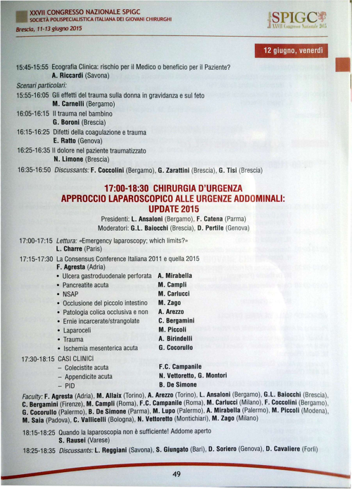 Programma SPIGC 2015